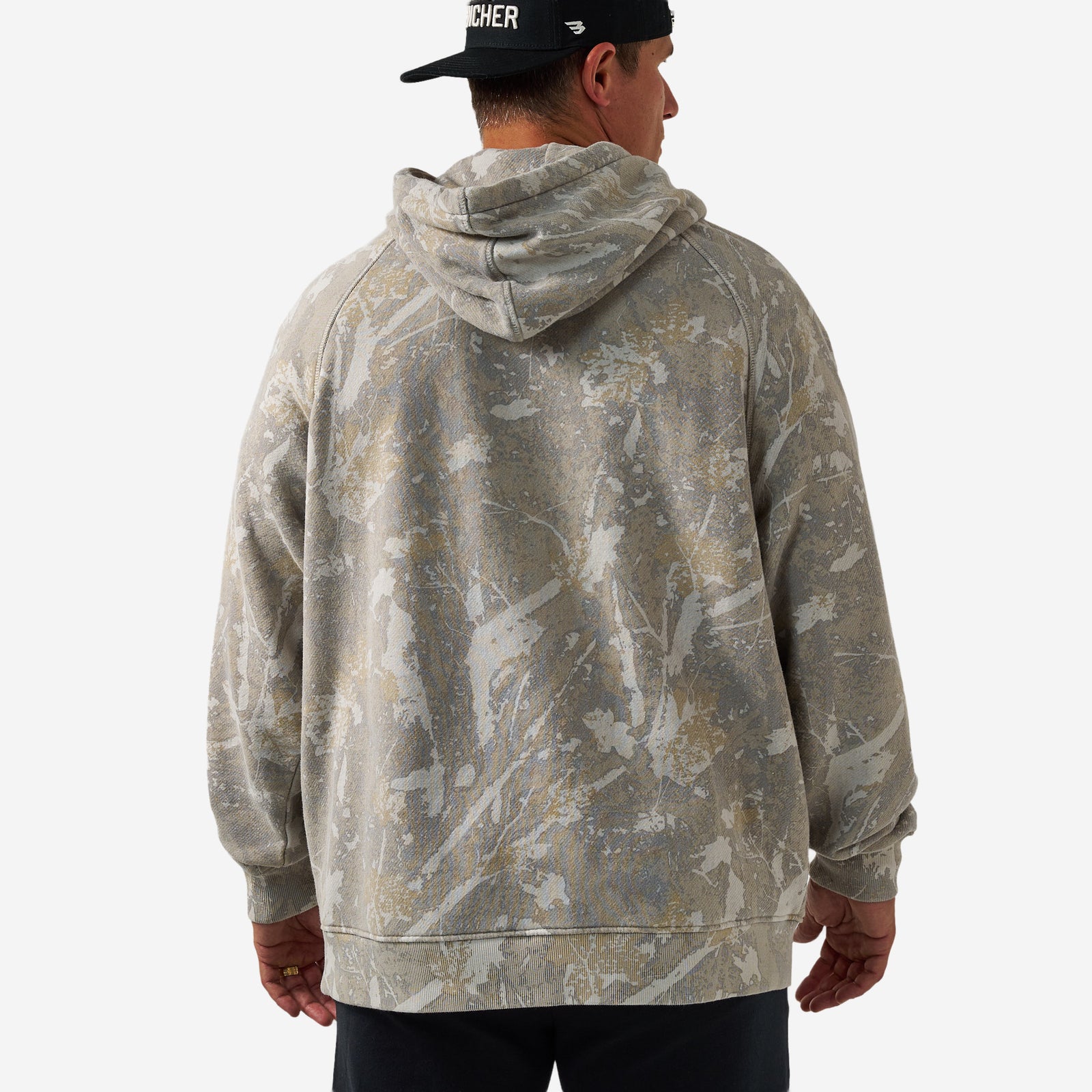 Burlebo Vintage Washed Fleece Hoodie - Drifter Camo