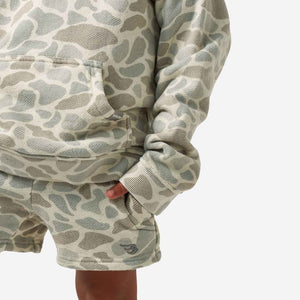 Burlebo Youth Vintage Fleece Hoodie - Classic Deer Camo