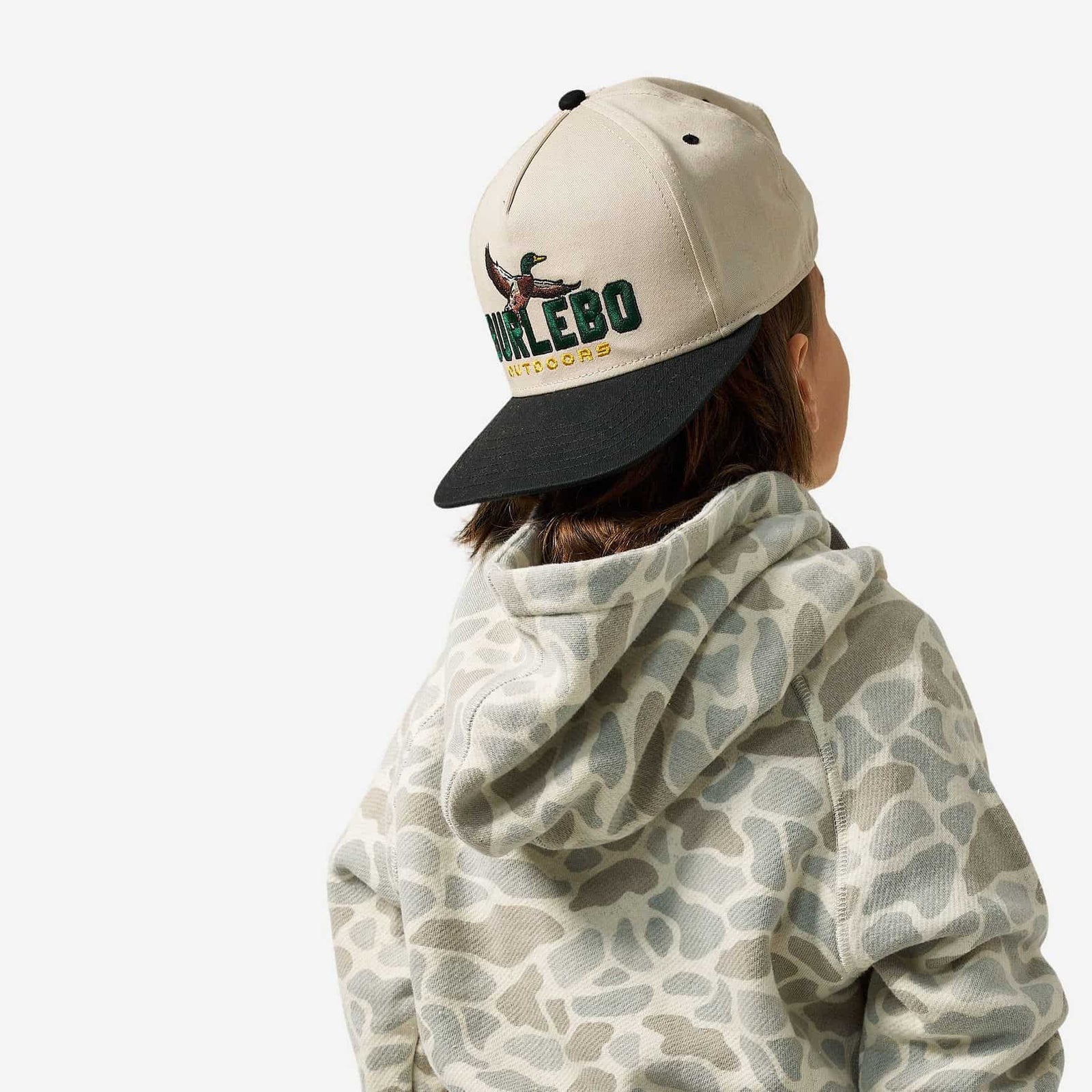 Burlebo Youth Vintage Fleece Hoodie - Classic Deer Camo