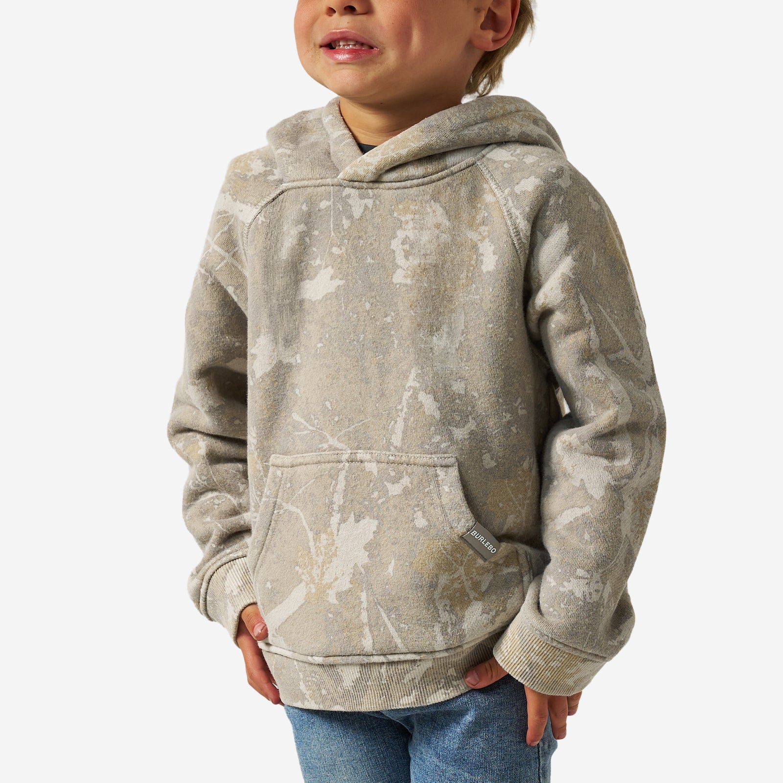 Burlebo Youth Vintage Fleece Hoodie - Drifter Camo