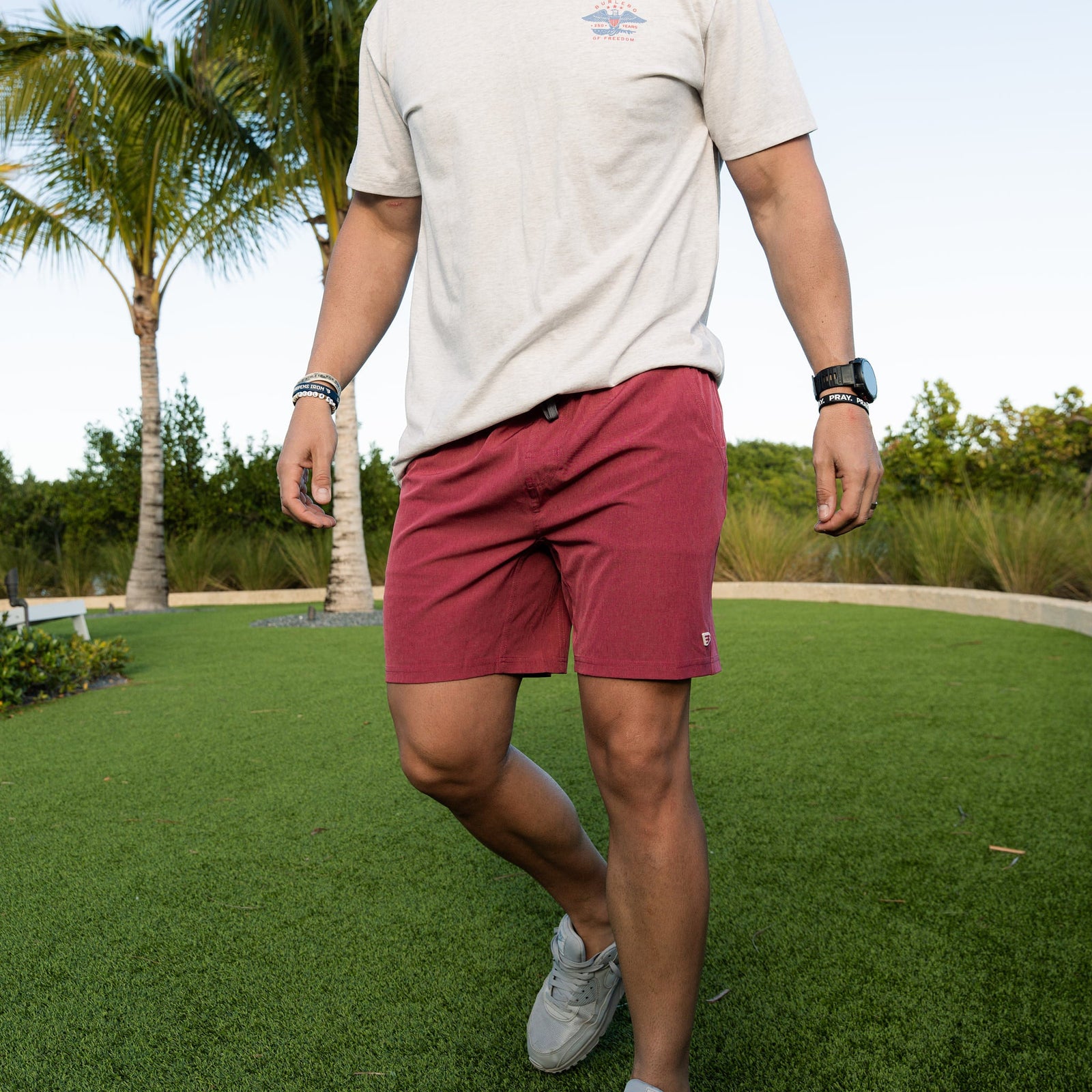Burlebo Athletic Shorts - Cardinal