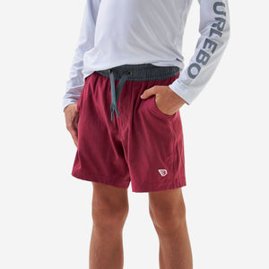 Burlebo Youth Athletic Shorts - Cardinal