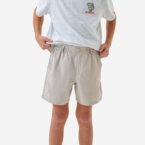 Burlebo Youth Everyday Shorts - Light Khaki Into The Wild