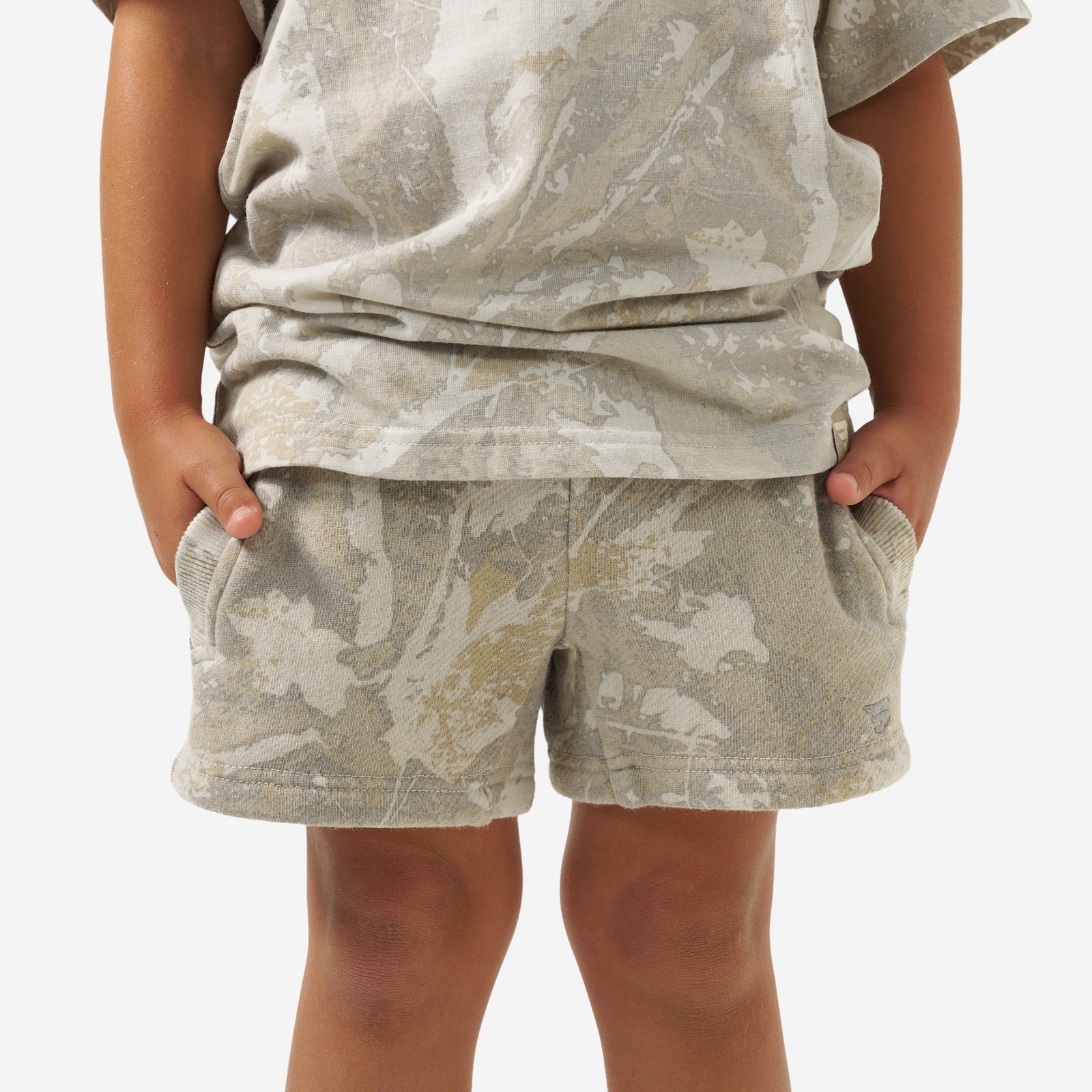 Burlebo Youth Vintage Washed Shorts - Drifter Camo