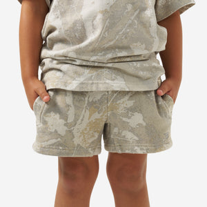 Burlebo Youth Vintage Washed Shorts - Drifter Camo