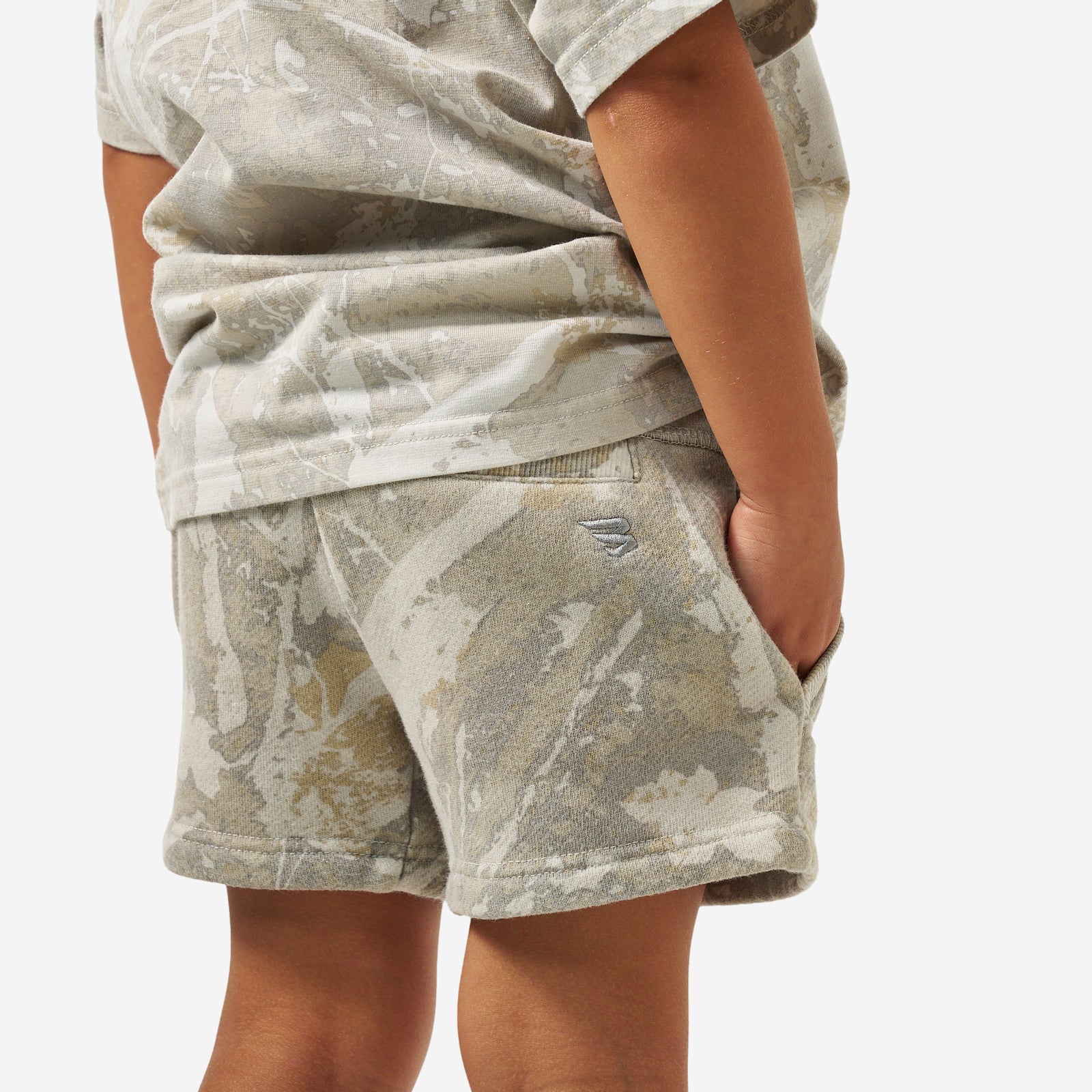 Burlebo Youth Vintage Washed Shorts - Drifter Camo