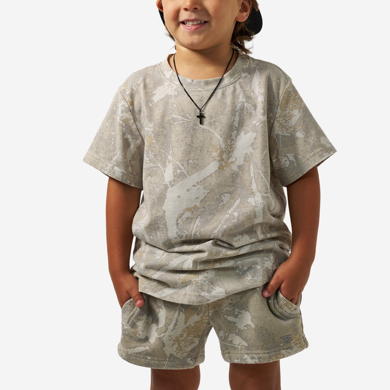 Burlebo Youth Vintage Washed Tee - Drifter Camo