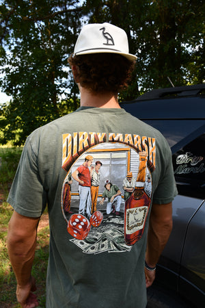 Dirty Marsh Dice Game Tee - Grey