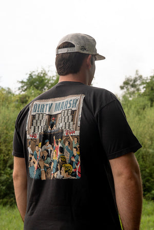 Dirty Marsh Frat Party Tee - Black