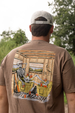 Dirty Marsh Skelly In Da Stand Tee - Espresso