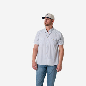 Burlebo Performance Western Shirt - Light Gray