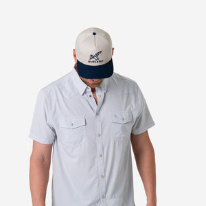 Burlebo Performance Western Shirt - Light Gray