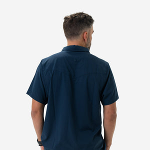 Burlebo Performance Western Shirt - Navy
