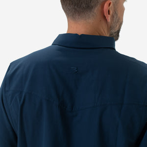 Burlebo Performance Western Shirt - Navy
