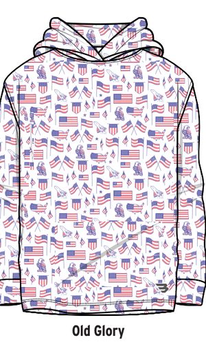Burlebo Youth Performance Hoodie - Old Glory