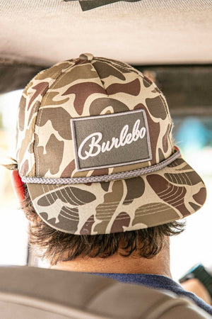 Burlebo Gray Camo Patch Hat