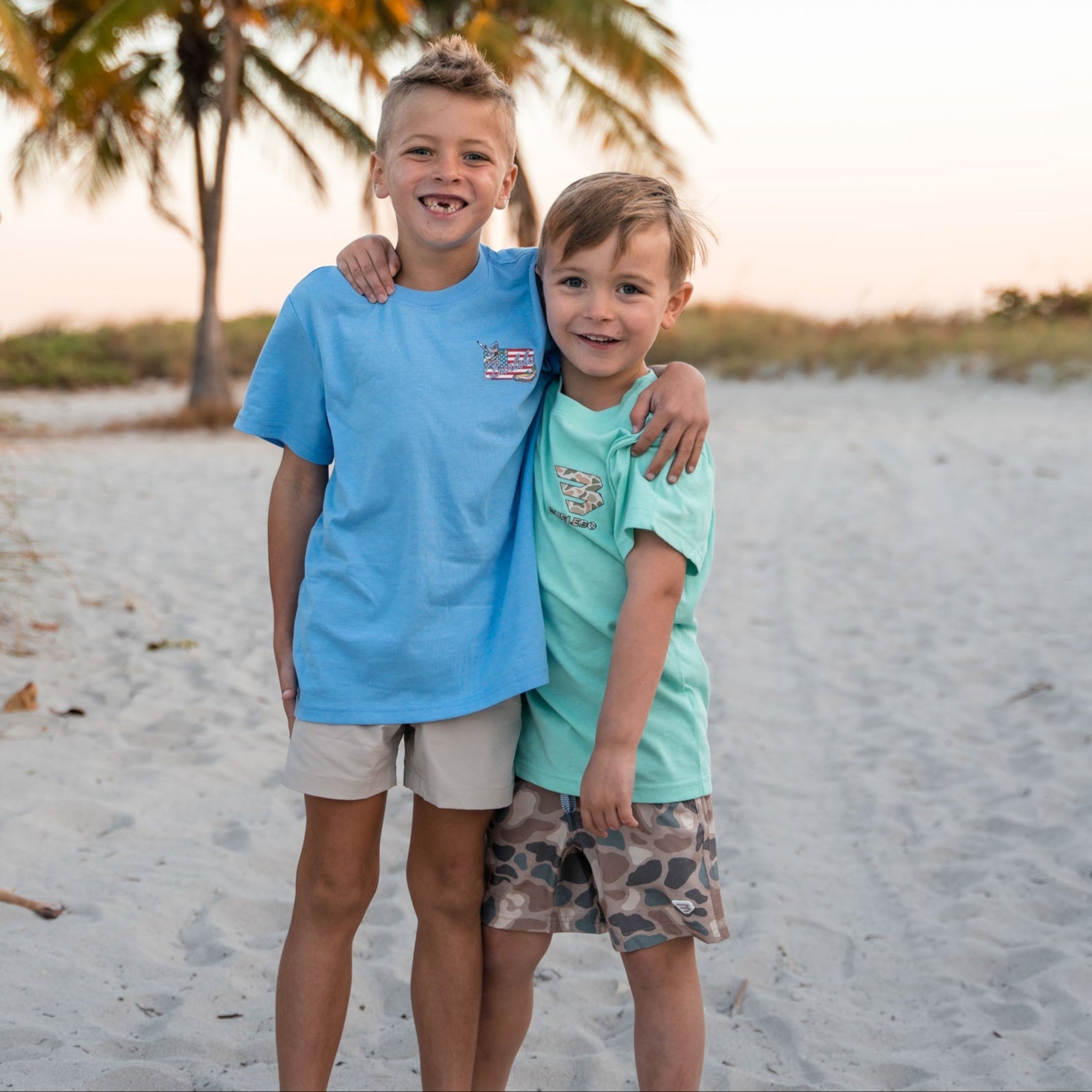 Burlebo Youth Athletic Shorts - Pintail Camo