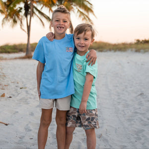 Burlebo Youth Athletic Shorts - Pintail Camo