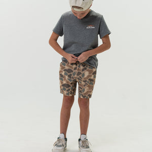 Burlebo Youth Athletic Shorts - Pintail Camo