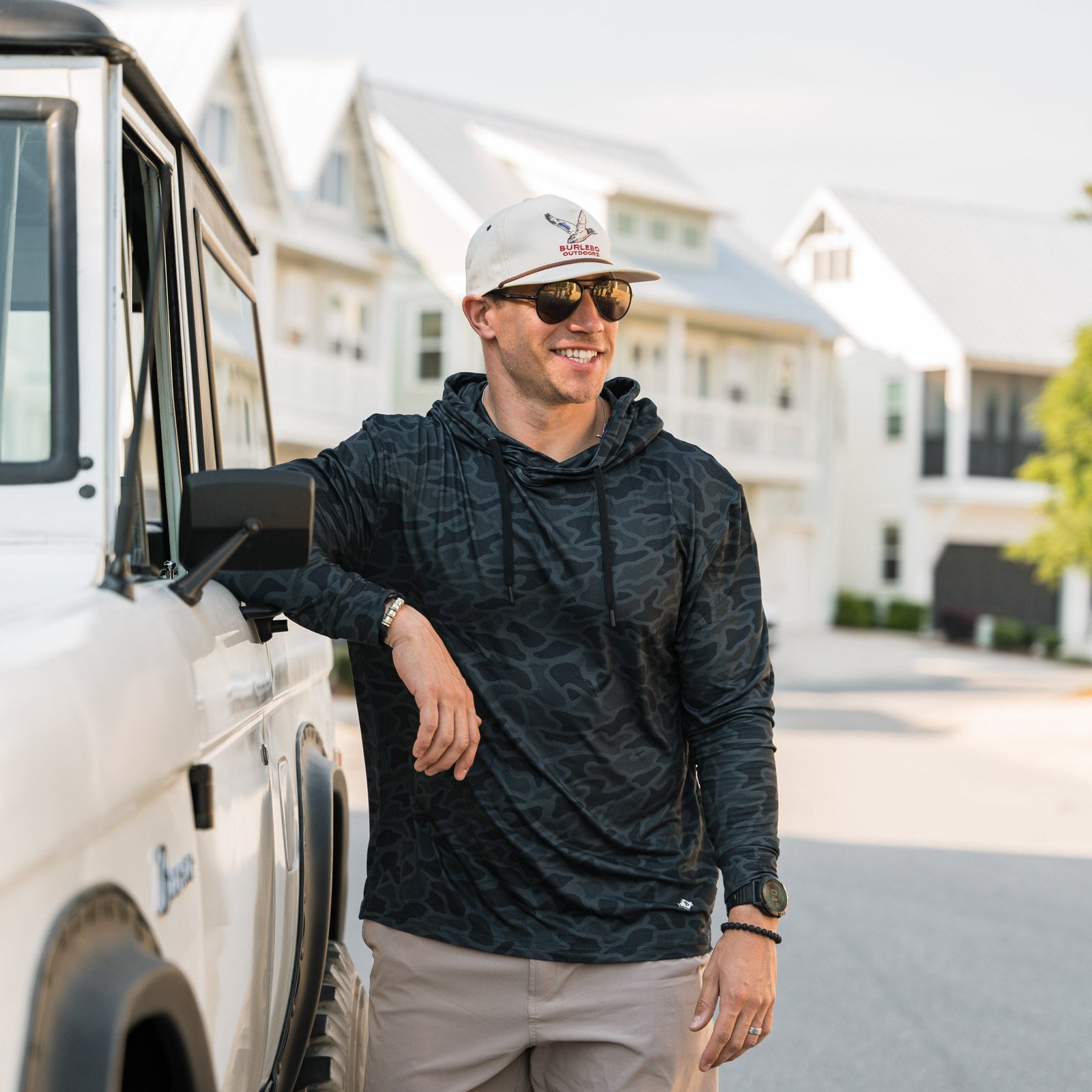 Burlebo Performance Hoodie - Black Camo