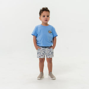 Burlebo Youth Athletic Shorts - White Camo