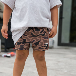 Burlebo Youth Athletic Shorts - Gauge Camo
