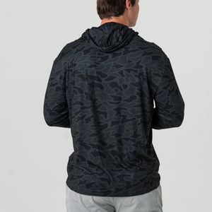 Burlebo Performance Hoodie - Black Camo