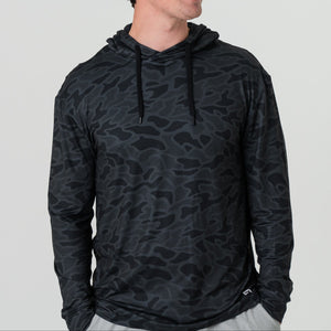 Burlebo Performance Hoodie - Black Camo