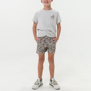 Burlebo Youth Everyday Shorts - Classic Deer Camo