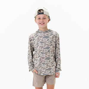 Burlebo Youth Performance Hoodie - Classic Camo