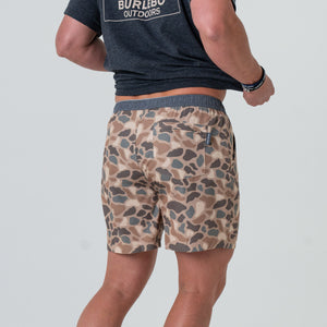 Burlebo Athletic Shorts - Pintail Camo - 5.5" & 7"