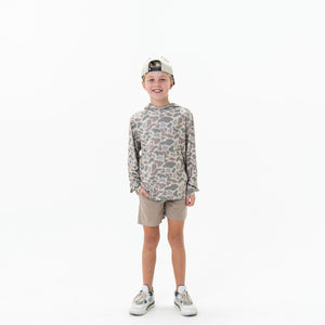 Burlebo Youth Performance Hoodie - Classic Camo