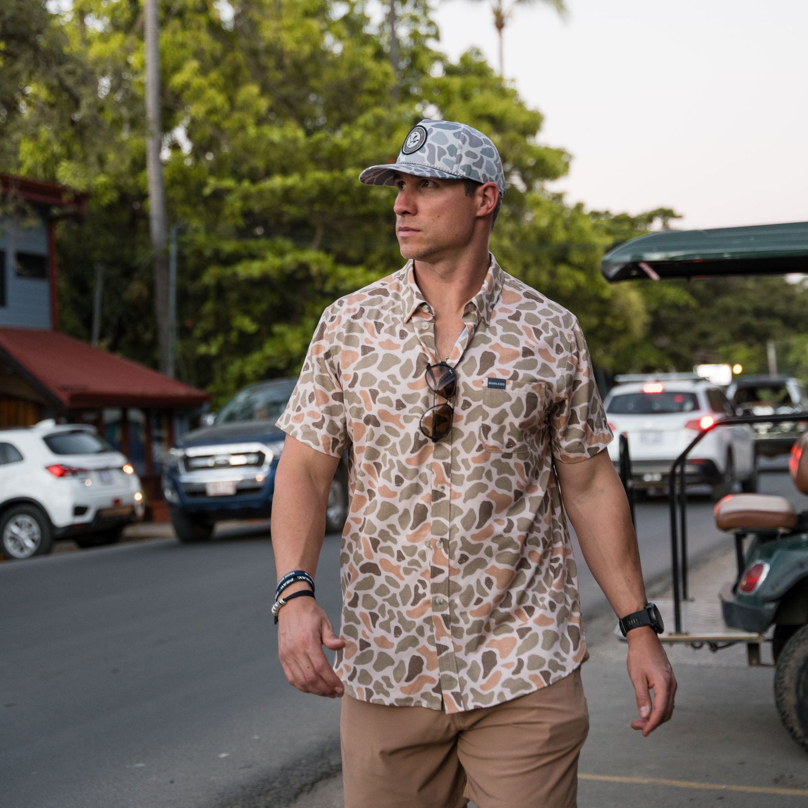 Burlebo Performance Button Up - Venado Camo