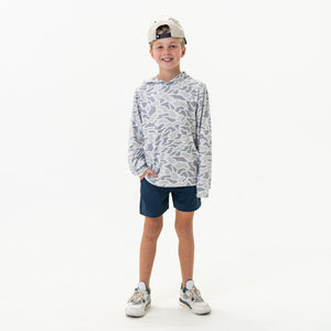 Burlebo Youth Performance Hoodie - White Camo