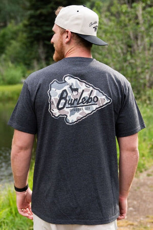 Burlebo Gray Camo Arrowhead Tee
