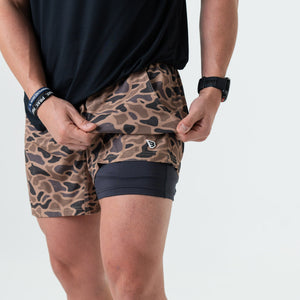 Burlebo Athletic Shorts - Gauge Camo/Black Liner