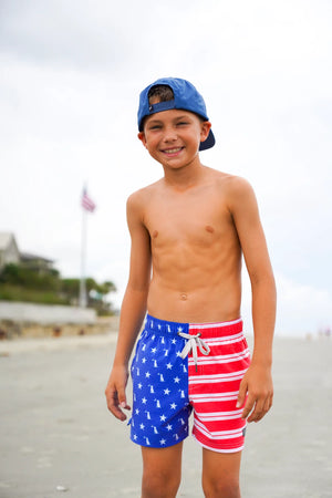 Local Boy Youth Bayview Swim Trunks - American Local