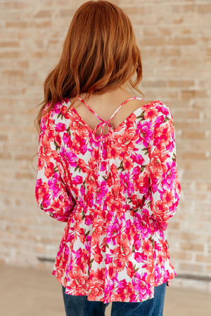 Smile Like You Mean It Floral Peplum