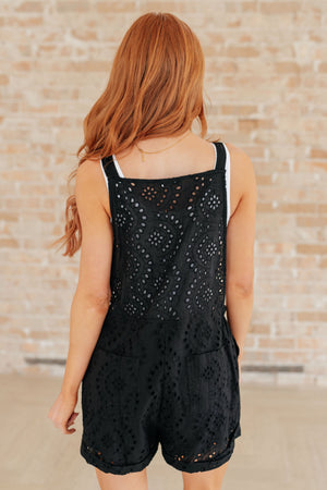 Somewhere Only We Know Eyelet Romper