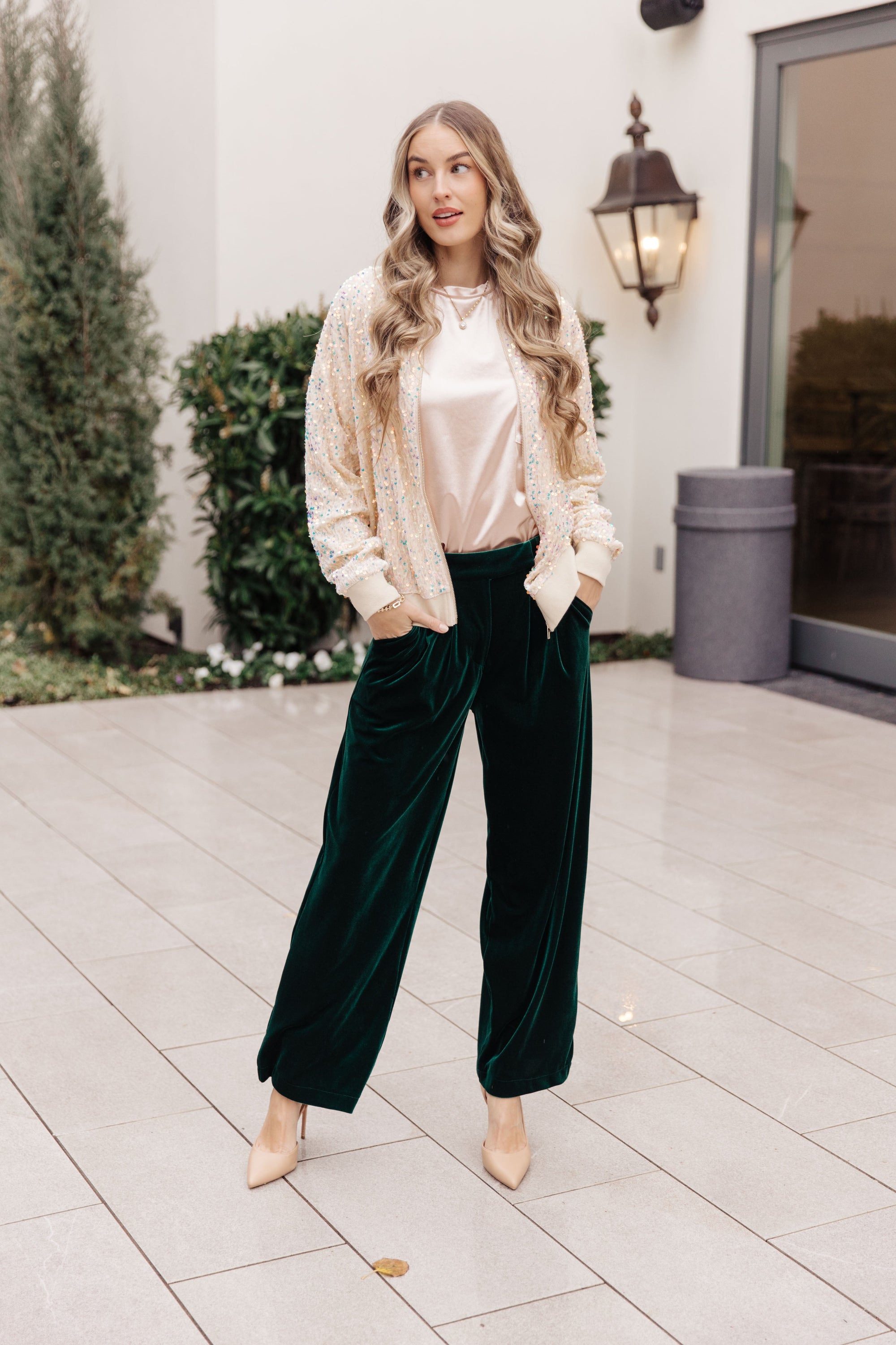 Velvet Elvis Wide Leg Velvet Pants - Tennessee Jane